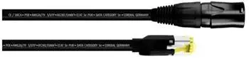 Cordial 15549 RJ45 Patchkabel CAT 5e S/UTP 3.00m Schwarz PUR-Mantel 1 St. (15549)