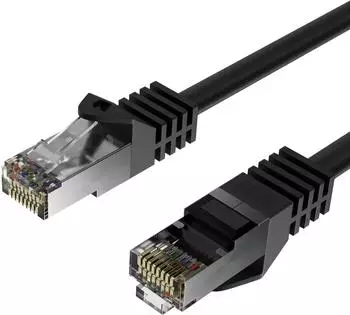 Flexline RJ45 Patchkabel Cat. 7 S/FTP PUR schwarz 25,0m (FL31-39105) (KAFL31-3910501)