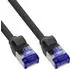 InLine 90er B-Pack Slim Cat.6A S/FTP LSZH Patchkabel schwarz 2m (B-74902S)