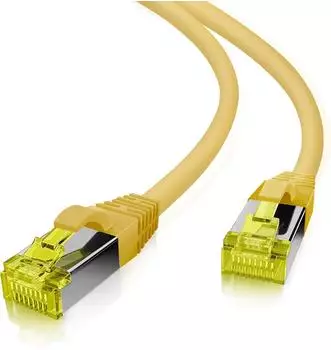 Helos Patchkabel RJ-45 (M) RJ-45 (M) 7.5 m SFTP-Kabel (PIMF) CAT 6a Gelb (118105)