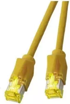 EFB-Elektronik RJ45 Patchkabel Cat.6A S/FTP LSZH D&auml;twyler 7702 TM31 gelb 10m (K8580GE.10)