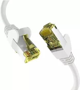 EFB-Elektronik CAT6a WEISS 7,5m Patchkabel S/FTP PIMF RJ45 Ethernetkabel LAN DSL (EC020200024)