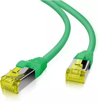 Helos Patchkabel RJ-45 (M) RJ-45 (M) 5 m SFTP-Kabel (PIMF) CAT 6a Grün (118115)