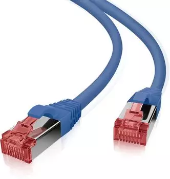 Helos Patchkabel RJ-45 (M) RJ-45 (M) 1.5 m SFTP-Kabel CAT 6 blau (117985)