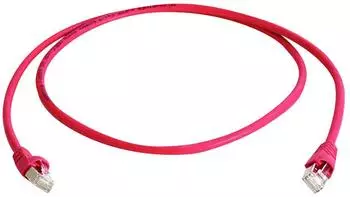 Telegärtner 100009015 RJ45 Patchkabel CAT 6a S/FTP 10.0 m Rot mit Knickschutztülle 1 St. (100009015)