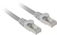 Sharkoon Patchkabel SFTP, RJ-45, mit Cat.7a Rohkabel Kabel, grau, 1 Meter (S/FTP,