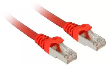 Sharkoon Patchkabel SFTP RJ-45 mit Cat.7a Rohkabel (rot 50cm) ( ) (4044951029464)