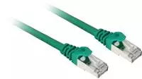 Sharkoon Patchkabel SFTP, RJ-45, mit Cat.7a Rohkabel Kabel, gr&uuml;n, 50cm (S/FTP,