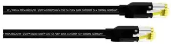 Cordial 15532 RJ45 Patchkabel CAT 5e S/UTP 0.30 m Schwarz PUR-Mantel 1 St. (15532)