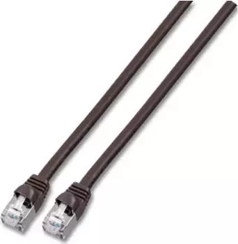 EFB-Elektronik RJ45 Patchkabel S/FTP Cat.6 PVC kurze Tülle UL 3m schwarz (K2460.3)