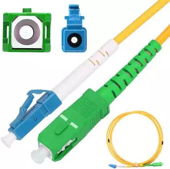 Extralink Glasfaserkabel 20m LC/UPC auf SC/APC LWL Simplex OS2 FTTH