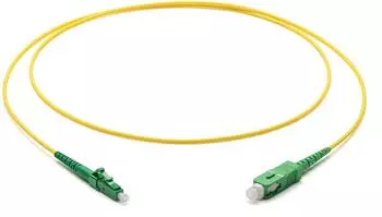 Corning Glasfaser Patchkabel 2.0 mm - Singlemode Simplex: LC APC Simplex auf SC APC Simplex, 10m (Gelb)