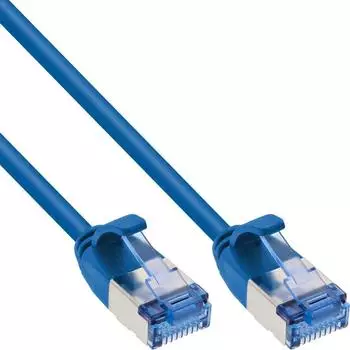 InLine Patchkabel slim U/FTP PiMf Cat.6A blau 5 m (71905B)