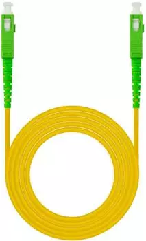 Nanocable 10.20.0020- Glasfaserkabel f&uuml;r SC/APC zu SC/APC Router Singlemode Simplex LSZH, Gelb, 20 m