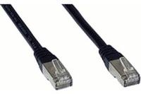 INLINE Crossover Patchkabel, S/FTP, Cat,6, schwarz, 1m