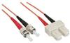 InLine LWL Kabel Duplex ST/SC 50/125 OM2 3m
