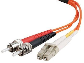C2G Glasfaser-Patchkabel LC-ST-Duplex LSZH 62,5/125 - 5m