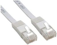 InLine 71601W, InLine Patchkabel flach, U/UTP, Cat.6 (L&auml;nge: 1m / Farbe: Wei&szlig;)