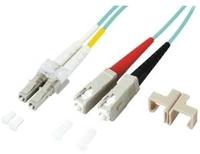 Mcab 7003311 OM3 LC-SC 50/125MJU 7,5m LSZH LWL Duplex Jumper Kabel aqua