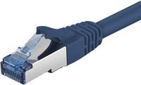 Goobay - Cat 6a Patchkabel, S/ftp (pimf), Blau, Kupferleiter (cu), Halogenfreier