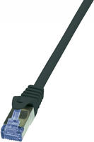 LogiLink CQ3081S RJ45 Patchkabel CAT 6a S/FTP 7.50 m Wei&szlig; Flammwidrig, mit