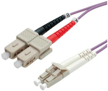 Value LWL-Kabel LC/SC 50/125 OM4 - 0,5m