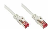 RNS&reg; Patchkabel mit Rastnasenschutz, Cat. 6, S/FTP, PiMF, PVC, 250MHz, grau, 30m,