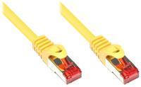 RNS&reg; Patchkabel mit Rastnasenschutz, Cat. 6, S/FTP, PiMF, PVC, 250MHz, gelb, 50m,