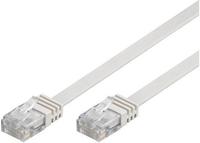 Goobay 95158, Goobay CAT6 Flach Patchkabel U/UTP Wei&szlig; 20m Kupfermaterial......