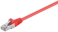 goobay RJ-45 Netzwerkkabel 0,5 m rot bis zu 1,00 Gbit/Sek. bis zu 100 MHz, 1 St.