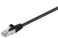 goobay RJ-45 Netzwerkkabel 0,5 m schwarz bis zu 1,00 Gbit/Sek. bis zu 100 MHz, 1 St.
