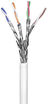 Goobay flexibles Verlegekabel CAT 6 S/FTP 100m weiß