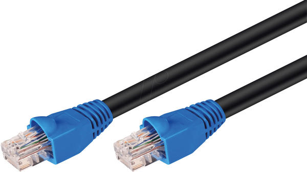 Goobay CAT 6 Outdoor-Netzwerkkabel 50m schwarz