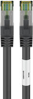 Goobay 66726, Goobay Netzwerkkabel 66726, schwarz, CAT 8.1, RJ45, 10m 10 Meter,