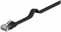 GOOBAY 95380, GOOBAY PATCH-C6SB 1SW - 1 m Cat.6, Flach-Patchkabel, schwarz