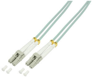 LogiLink LWL Duplex Patchkabel OM3 50/125µ LC-LC türkis 30 m