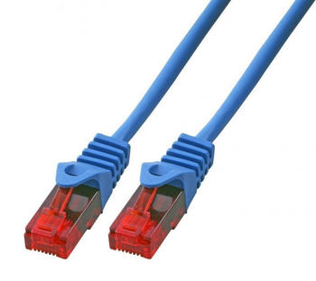 BIGtec Gigabit Ethernet LAN Kabel CAT 5E 0,15m blau (BIG2063)