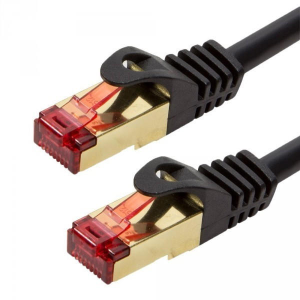 BIGtec S/FTP Premium Ethernet LAN Patchkabel CAT 5E 30m schwarz (BIG1268)