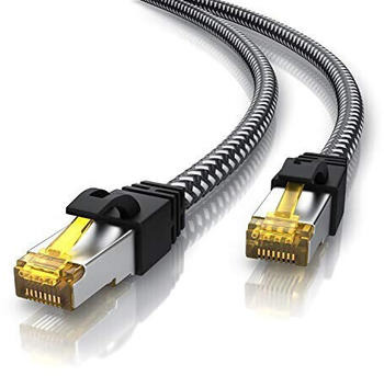 CSL-Computer CSL CAT 7 Gigabit Ethernet LAN Kabel 1m schwarz