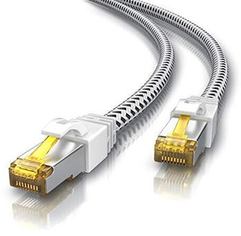 CSL CAT 7 Gigabit Ethernet LAN Kabel 3m weiß