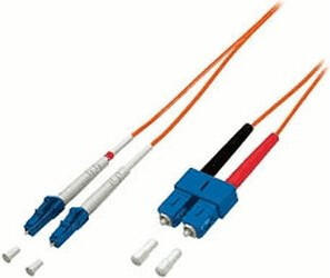 EFB Elektronik ecoFiber LWL Kabel Duplex LC/SC 50/125 OM3 - 0,5m