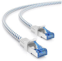 Primewire Patchkabel CAT 8 mit Baumwollummantelung - Gigabit Ethernet LAN Kabel...