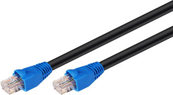 Goobay CAT 6 Outdoor-Netzwerkkabel 60m schwarz