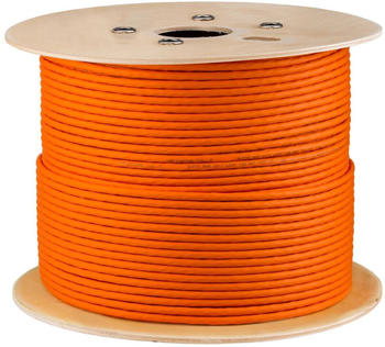 HB-Digital Verlegekabel CAT 7 AWG23 250m orange