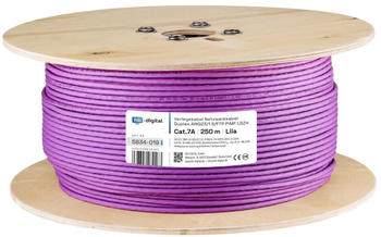 HB-Digital Verlegekabel CAT 7a AWG23 250m violett