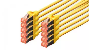 Digitus CAT 6 S/FTP Patchkabel 3m gelb 10 St&uuml;ck