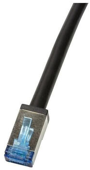 LogiLink Outdoor-Patchkabel CAT 6a S/FTP 1m schwarz