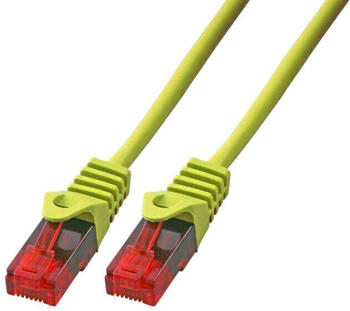 BIGtec Gigabit Ethernet LAN Kabel CAT 5E 0,15m gelb