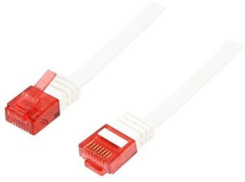 BIGtec UTP Ethernet LAN Flachband Patchkabel CAT 5E 20m weiß (BIG743)