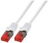 BIGtec 0,75m Gigabit Ethernet LAN Kabel weiß